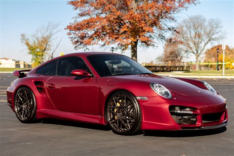 Modified 22k Mile 2008 Porsche 911 Turbo Coupe 6 Speed For Sale On Bat