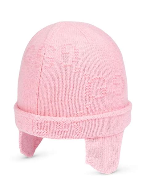 Gucci Kids Gg Logo Knitted Hat Farfetch