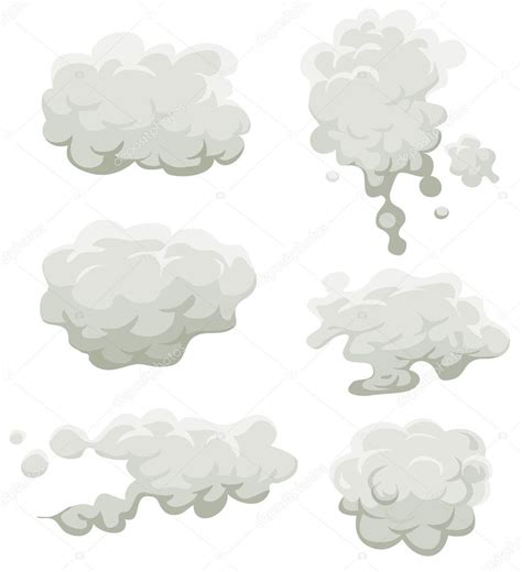 Smoke Fog And Clouds Set — Stock Vector © Benchyb 46221433