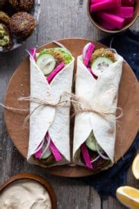Vegan Falafel Wrap Recipe Heartful Table