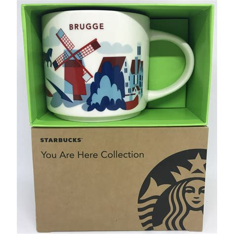 Starbucks You Are Here Collection Belgium Brugge Ceramic Coffee Mug New