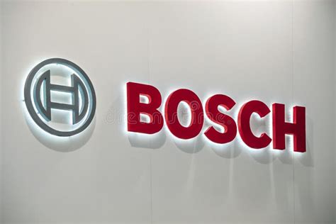 Bosch Company Logo On The Wall Bosch Is A German Multinational