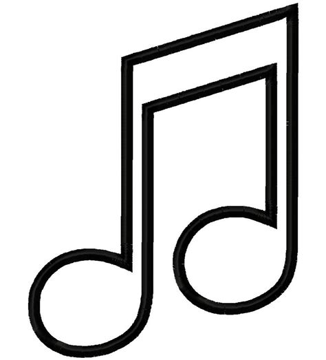 Music Note Outline Free Download On Clipartmag