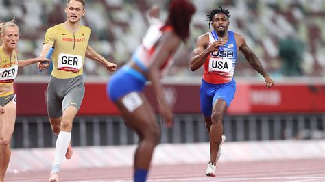 Us Mixed 4x400m Team Reinstated After Prelims Dq Nbc Olympics