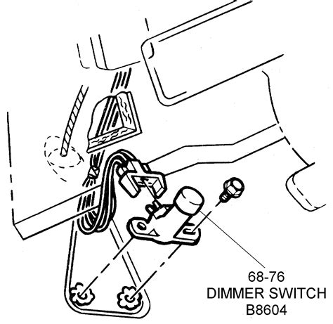 1968 76 Dimmer Switch Diagram View Chicago Corvette Supply