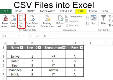 Csv Files Into Excel Methods To Open Csv Files In Excel Examples