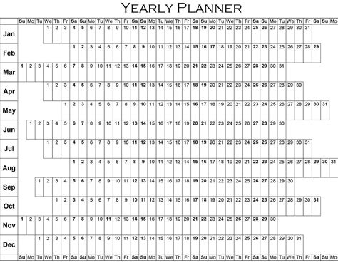 Free Printable Yearly Planner Template In Pdf Word Excel Vrogue