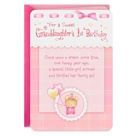 Funny 1st birthday wishes and jokes. Dream Come True 1st Birthday Card for Granddaughter | 1st birthday cards, First birthday cards ...