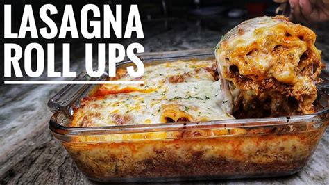Easy Lasagna Roll Ups Extremely Meaty Saucy And Cheesy Youtube