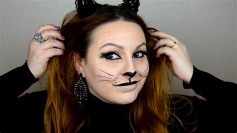 Cat Halloween Makeup Tutorial Clipamakeup Youtube