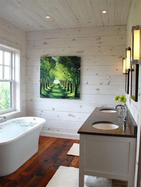 Check This Out Small Bathrooms White Wash Walls Knotty Pine Walls