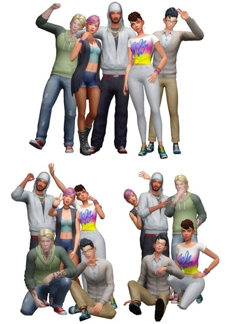 Rinvalee Group Poses 01 • Sims 4 Downloads Friends Poses Sims 4