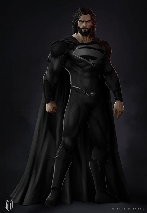 Manofsteel By Nimesh Niyomal Superman Black Suit Superman Artwork