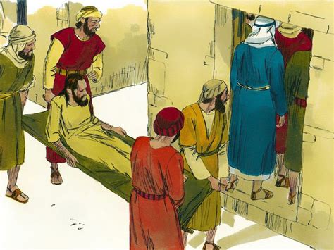 Free Bible Illustrations At Free Bible Images Of The Paralysed Man Who