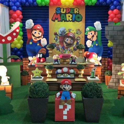 Super Mario Bros Tema Para Festa Decoracion De Mario Bros Mario