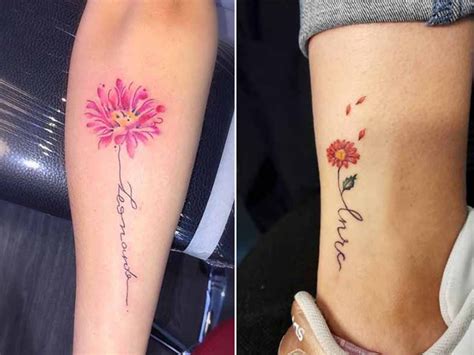 Trending Gerbera Flower Tattoo Designs With Meanings
