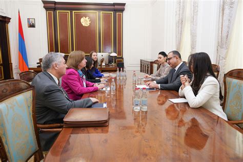Tigran Khachatryan Receive Us Ambassador Kristina Kvien Official
