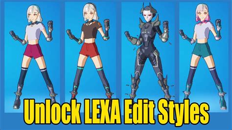 How To Unlock Lexa Bonus Edit Styles In Fortnite Chapter 2 Season 5 Youtube