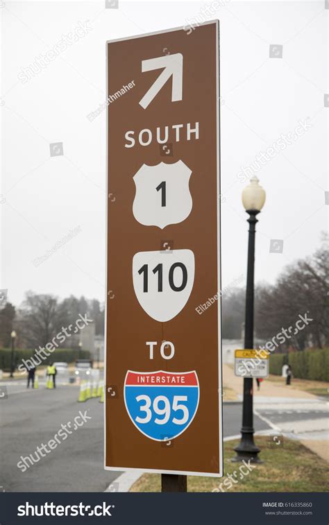 Brown Road Sign Route 1 110 Stock Photo 616335860 Shutterstock