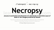 Pronunciation of Necropsy | Definition of Necropsy - YouTube