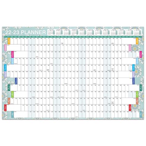 Buy Wall Planner 2022 2023 Academic Wall Planner 20222023 From Aug