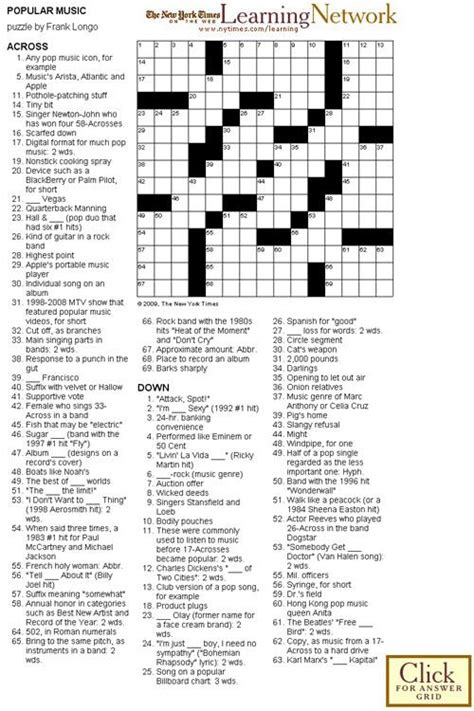 Daily Commuter Crossword Puzzle Printable Free Printable