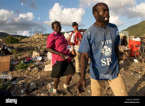 Sint Maarten The Great Salt Pond Landfill Is Used As A Garbage Dump