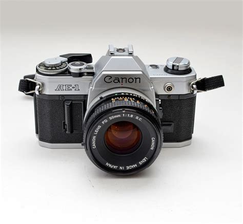 Vintage Canon Ae 1 35mm Film Slr Camera With Canon F18 50mm Etsy