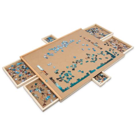 Skymall Planche à Puzzle 1500 Pièces Skymall Table De Puzzle En Bois