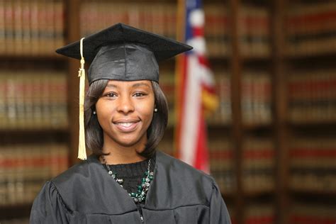 College Graduate Young Attractive African American Female College