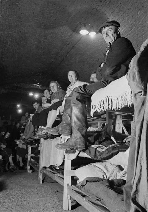 The London Underground As Air Raid Shelter London England 1940 Air