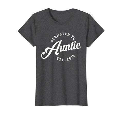 Womens Promoted To Auntie Est 2019 T Shirt New Aunt Announcement Anz Anztshirt
