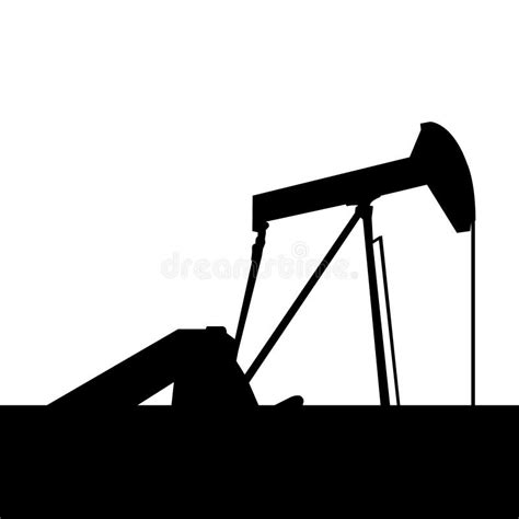 Oil Pump Jack Stock Vector Illustration Of Mechanism 34485730