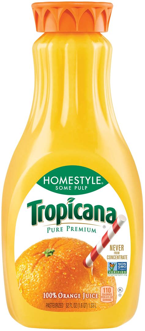 Tropicana Pure Premium Some Pulp Homestyle 100 Orange Juice Shop