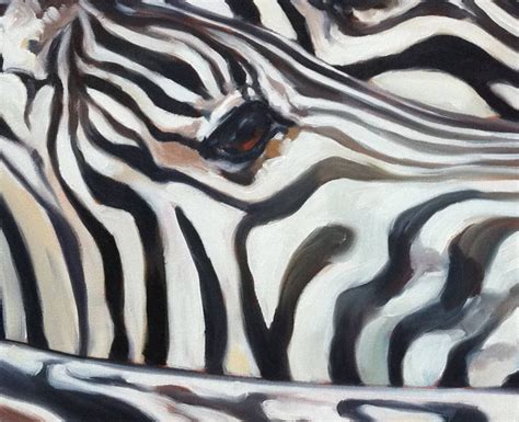 Party Of Stripes Burchell S Zebras Original Oil Painting Etsy