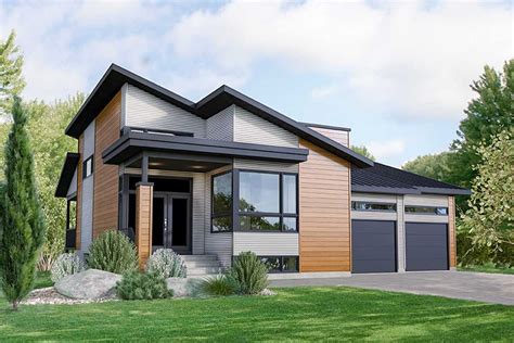 Maybe you would like to learn more about one of these? Plan 80913PM: Modern 3-Bed House Plan with 2-Car Garage in ...