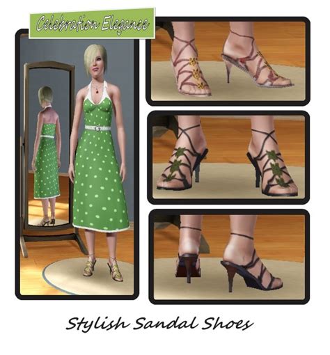 The Sims Resource Stylish Sandal Shoes