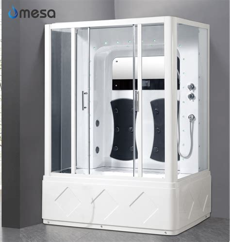 Luxury Bathroom White Massage Steam Shower Cabin With Tub China