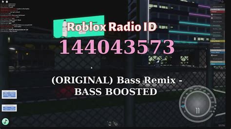 ORIGINAL Bass Remix BASS BOOSTED Roblox Radio Codes IDs YouTube