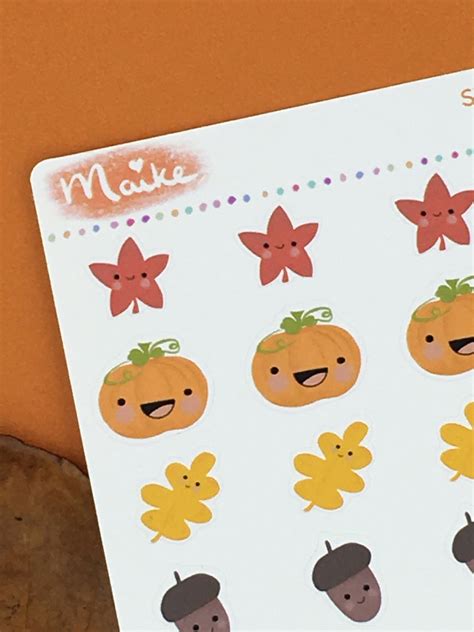 Autumn Planner Stickers Fall Planner Stickers Planner Etsy Uk