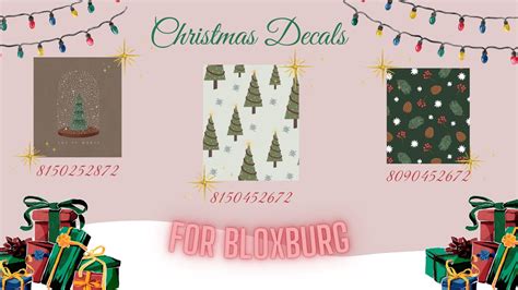 Christmas Bloxburg Decal Code Bloxburg Decals Codes Bloxburg Decal My