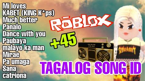 Roblox Boombox Id Tagalog Roblox Id Tagalog Audios May 2020 Youtube