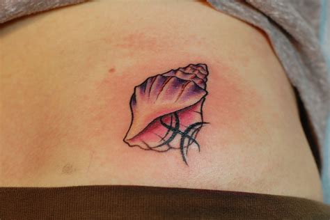 Pisces Conch Sea Shell Tattoo Tattoos By Jordan