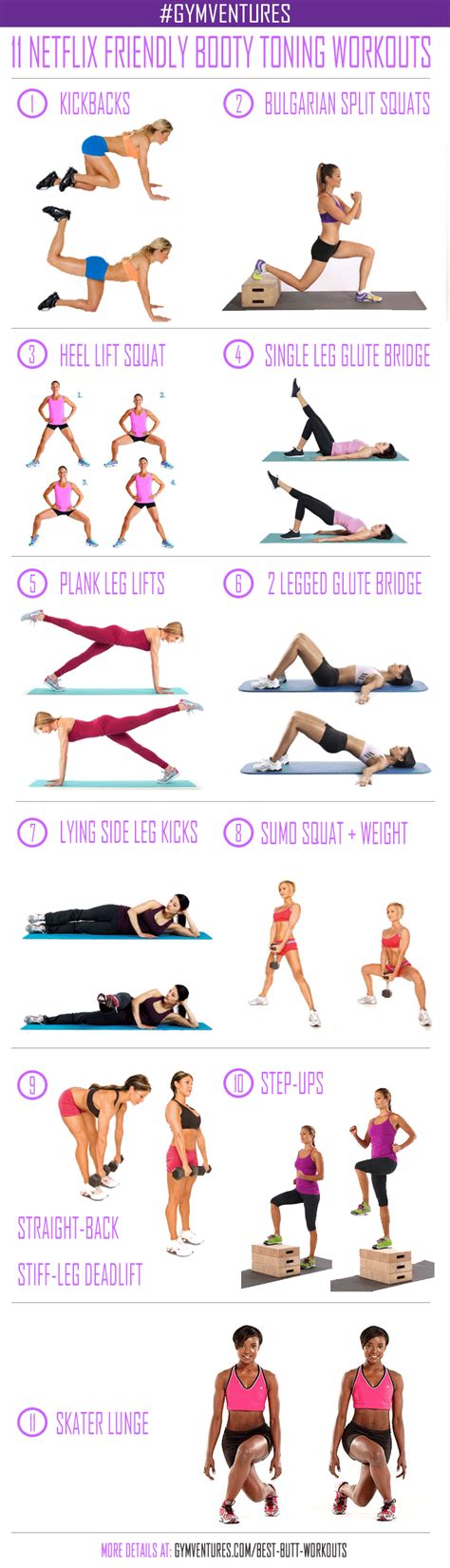 Best Butt Workouts You Can Do At Home Infographic