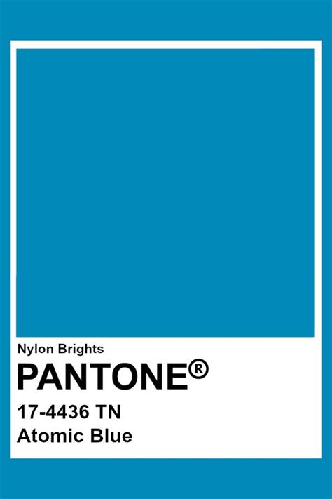 Atomic Blue Pantone Pantone Blue Pantone Colour Palettes Pantone