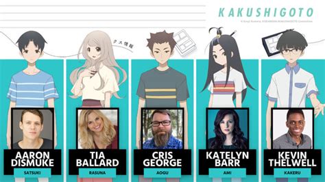 Funimation Reveals Kakushigoto Animes English Dub Cast News Anime