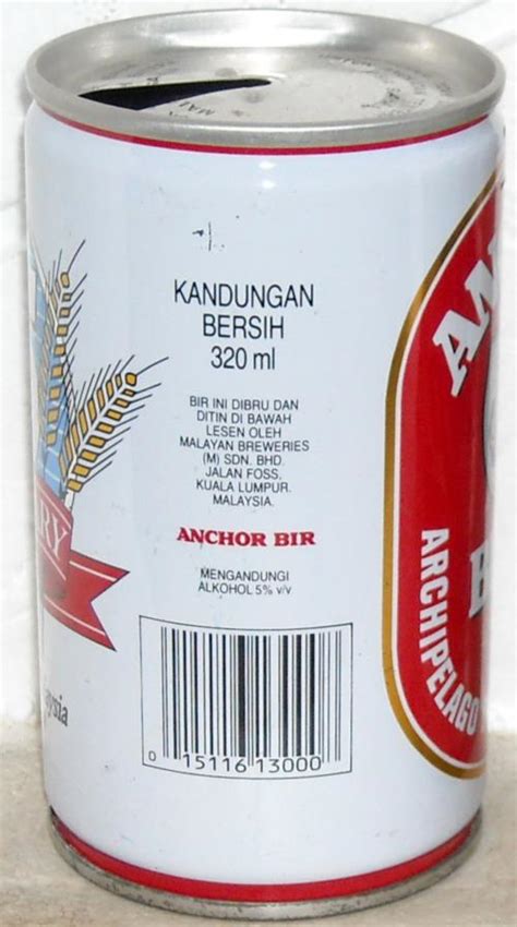 Beer in malaysia started in 1968, when two leading breweries of guinness and malayan breweries merged to form a new company known as guinness anchor berhad. ANCHOR-Beer-330mL-Malaysia