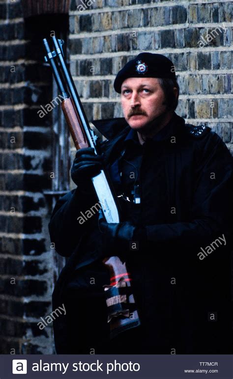 Police Armed British Police London England 1986 British Police Armed