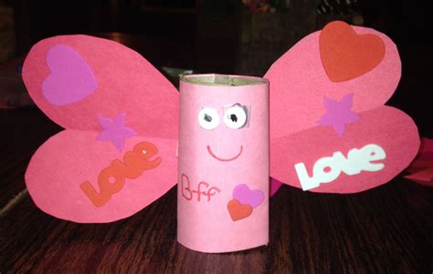 Toilet Paper Roll Valentines Day Butterfly Craft Valentine Crafts