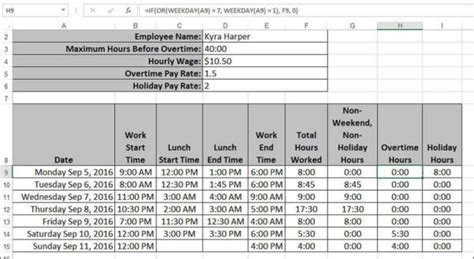 Holiday Pay Calculator Spreadsheet Within Working With Date And Time